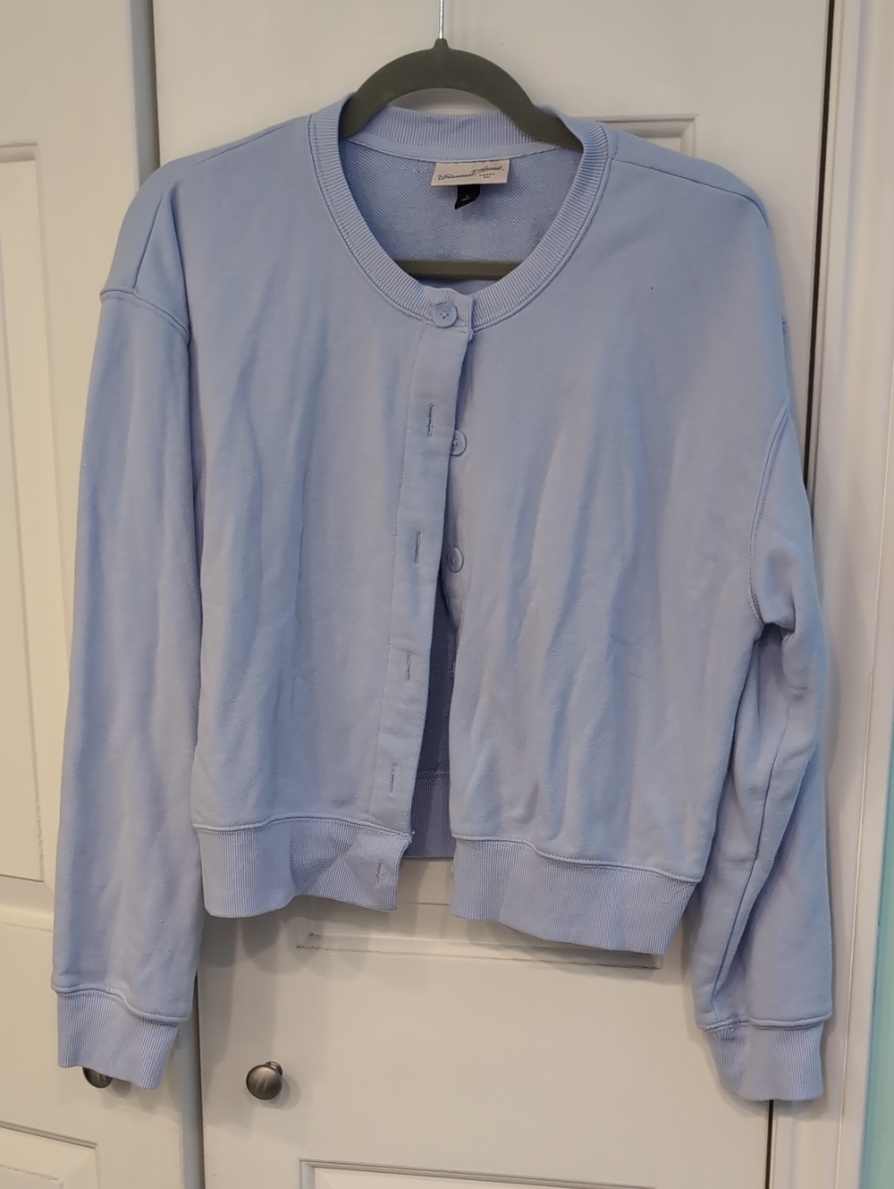 Universal Thread Light Blue Sweatshirt Cardigan